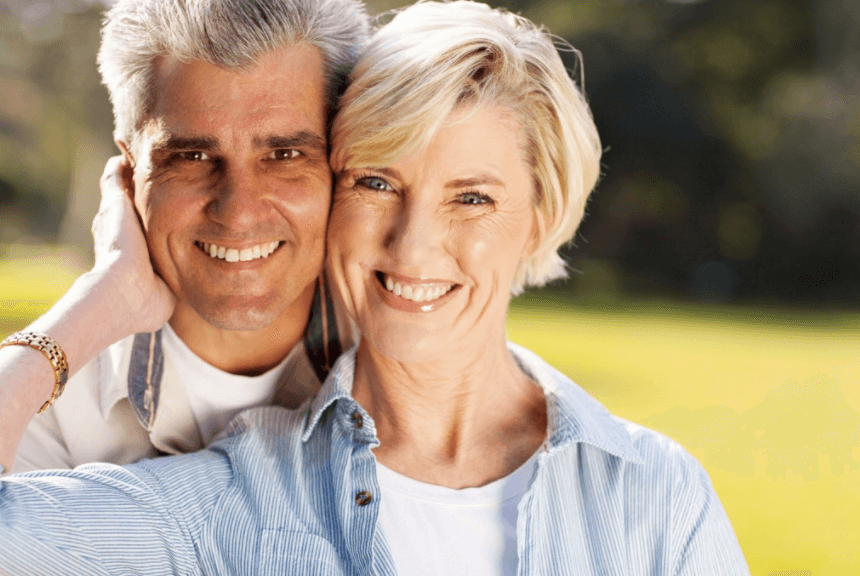 Smiling Old Couple